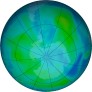 Antarctic ozone map for 2024-02-27